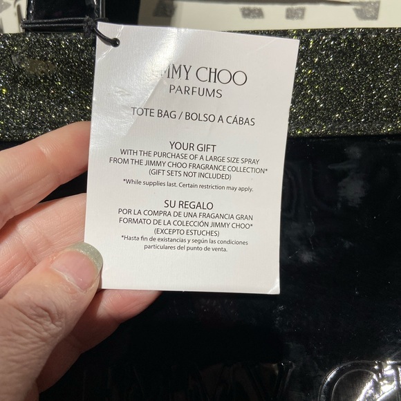 Jimmy Choo Parfumes Tote Bag Black Patent Leather - Picture 3 of 11